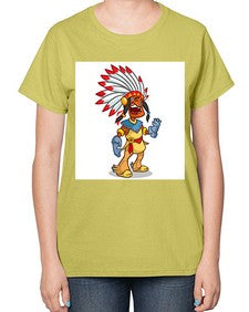 Thnksgvngindian 254# - cartoon general-  Ladies T-Shirt