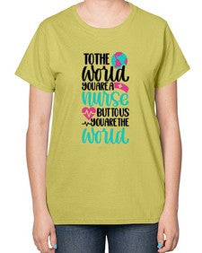 To The World You Style Style 1577# - nurse-  Ladies T-Shirt