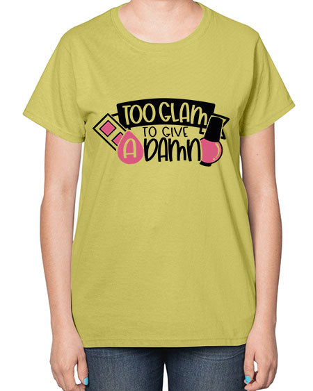 Too Glam To Give A Damn Style 10# -makeup  Ladies T-Shirt