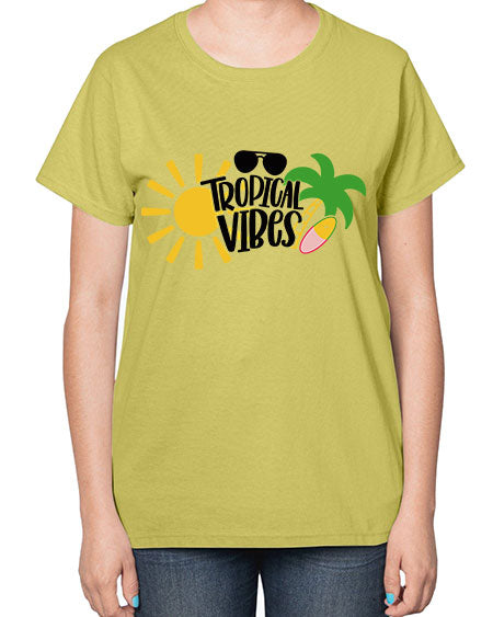 Tropical Vibes Style 9# - summer-  Ladies T-Shirt