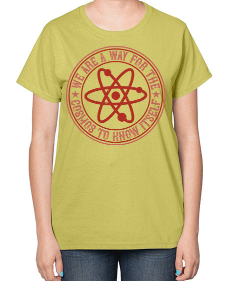 We are a way for the cosmos to know itself 300# - general science-  Ladies T-Shirt