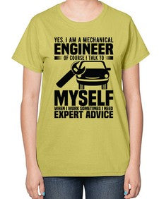 Yes I Am A Mechanical Style 1671# - engineer-  Ladies T-Shirt