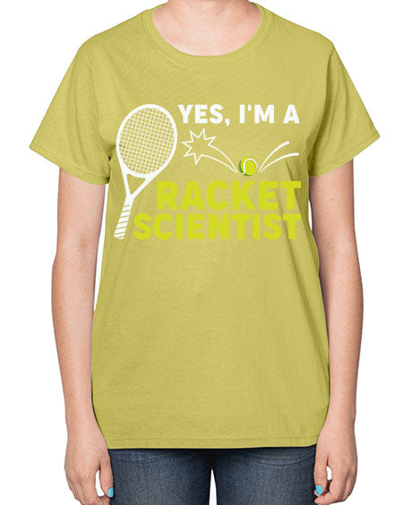 YesImARacketScientistScientistSkinite Scientist Skinite 1# - general science-  Ladies T-Shirt