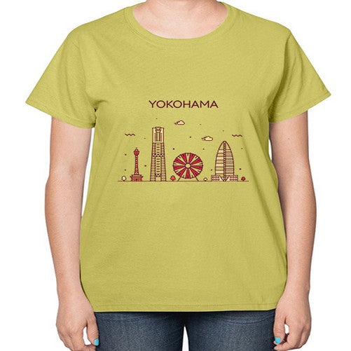 Yokohama 2158# - cities-  Ladies T-Shirt