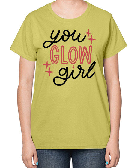 You Glow Girl Style 5# -makeup  Ladies T-Shirt