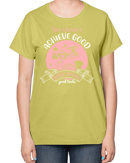 You cannot achieve good makeup without good tools Style 173# -makeup  Ladies T-Shirt