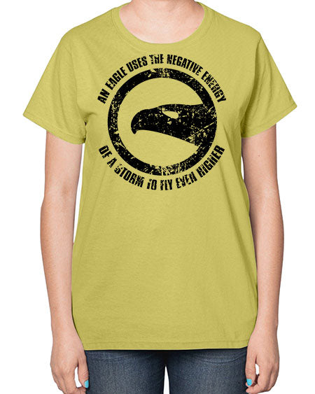an eagle uses the negative energy 5# - birds-  Ladies T-Shirt