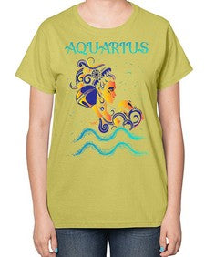 aquarius 13# - aquarius-  Ladies T-Shirt