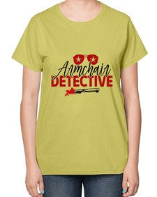 armchair detective 238# - true crime-  Ladies T-Shirt