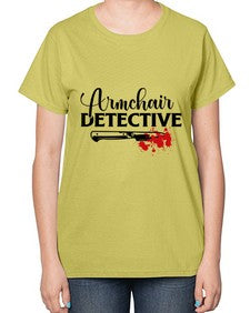 armchair detective 239# - true crime-  Ladies T-Shirt
