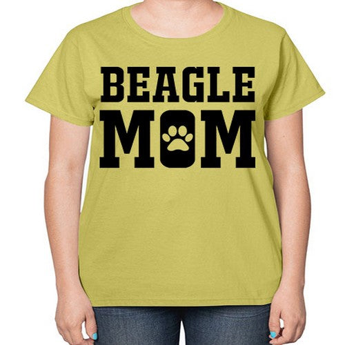 beagle mom 54# - dogs-  Ladies T-Shirt