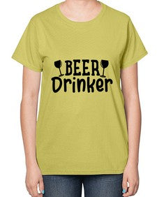 beer drinker 46# - beer-  Ladies T-Shirt