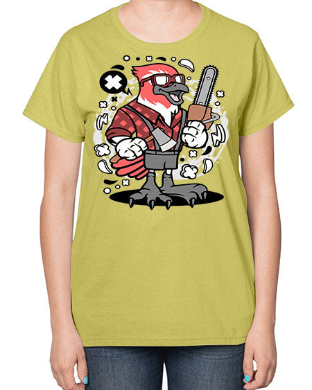 bird lumberjack 17# - birds-  Ladies T-Shirt