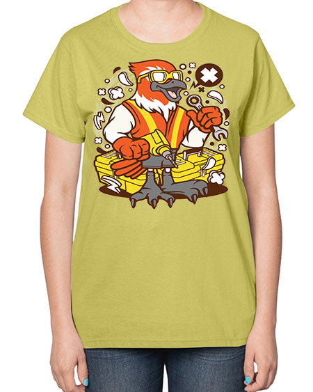 bird mechanic worker 21# - birds-  Ladies T-Shirt