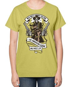 cowboy 351# - western-  Ladies T-Shirt