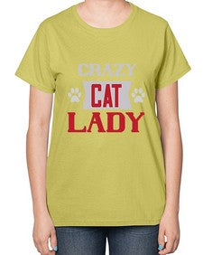 crazy cat lady Style 44# - cats-  Ladies T-Shirt