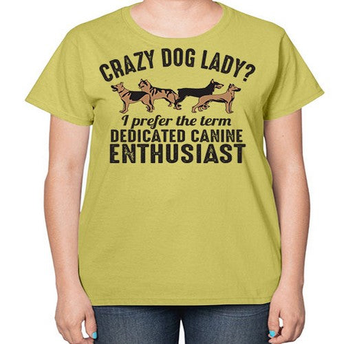 crazy dog lady - dogs-  Ladies T-Shirt