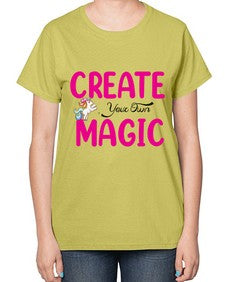 create your own magic 86# - unicorn-  Ladies T-Shirt