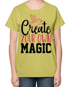 create your own magic 87# - unicorn-  Ladies T-Shirt