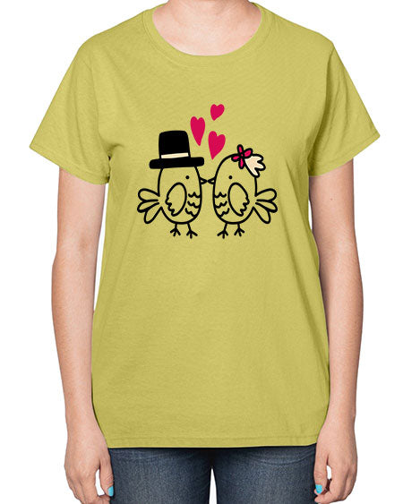 cute little birds 29# - birds-  Ladies T-Shirt