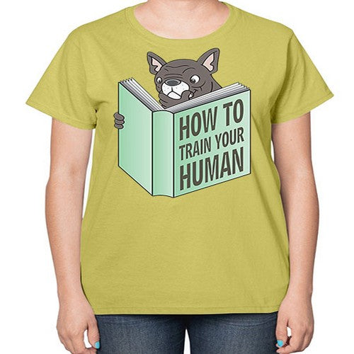 dog reading funny book shirt 91# - dogs-  Ladies T-Shirt
