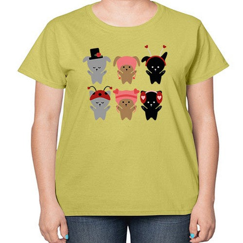 dogs 138# - dogs-  Ladies T-Shirt