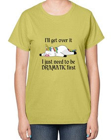 dramatic unicorn 96# - unicorn-  Ladies T-Shirt