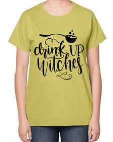 drink up witches 38# - witch-  Ladies T-Shirt