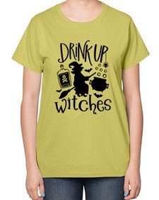 drink up witches 41# - witch-  Ladies T-Shirt