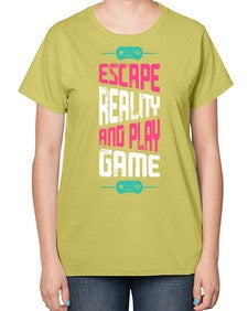 escape reality and play 80# - video games-  Ladies T-Shirt