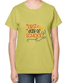 first day of school 113# - first grade-  Ladies T-Shirt