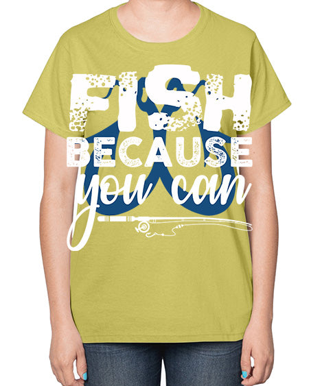 fish because you can png 82# - shark-fish-  Ladies T-Shirt