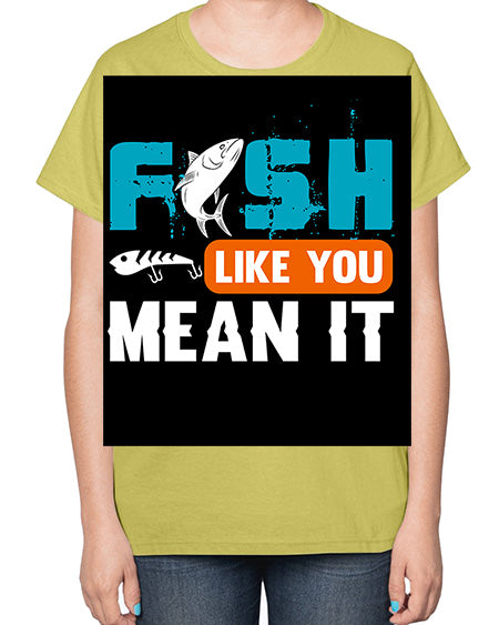fish like you mean it png 58# - shark-fish-  Ladies T-Shirt