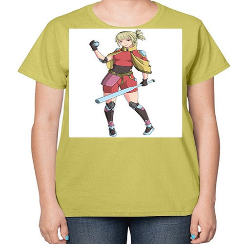 girl bring stick3# - anime-  Ladies T-Shirt
