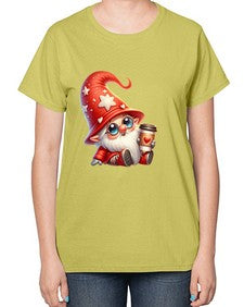 gnome with butterfly 04# - gnome-  Ladies T-Shirt