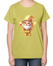 gnome with butterfly 05# - gnome-  Ladies T-Shirt