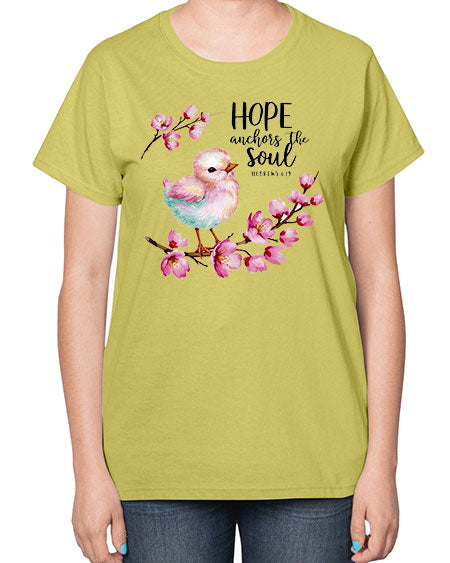 hope anchors the soul 41# - birds-  Ladies T-Shirt