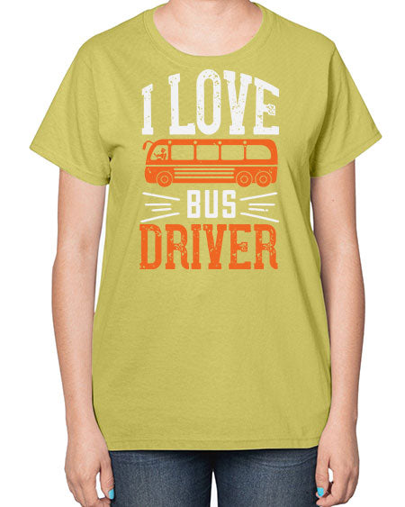 i love bus driver Style 891# - Bus Driver-  Ladies T-Shirt