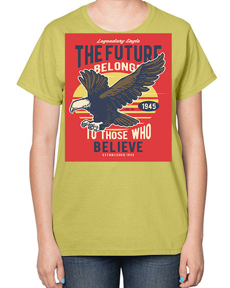 legendary eagle 55# - birds-  Ladies T-Shirt