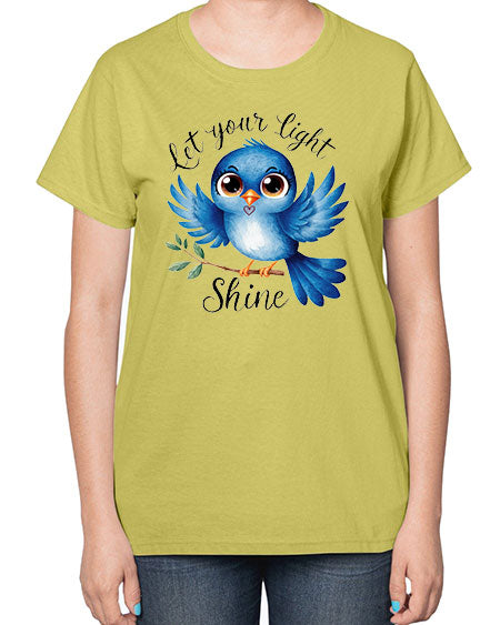 let your light shine 61# - birds-  Ladies T-Shirt