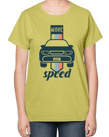 more speed 40# - car-  Ladies T-Shirt