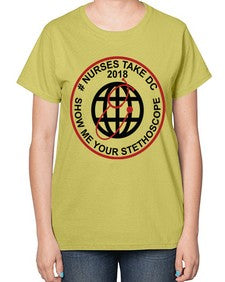nurse takes dc design 1200# - nurse-  Ladies T-Shirt