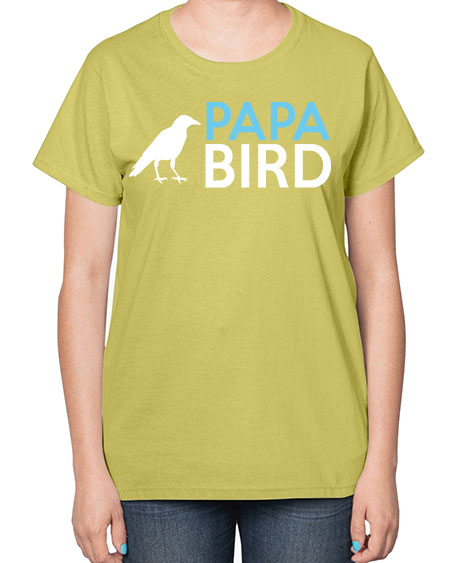 papa bird 65# - birds-  Ladies T-Shirt