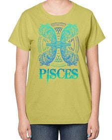 pisces Zodiac 381# - pisces-  Ladies T-Shirt