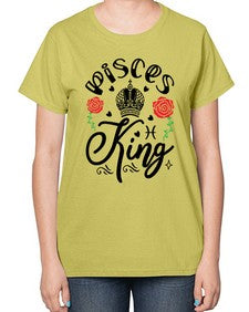 pisces king 375# - pisces-  Ladies T-Shirt