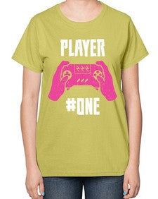 player one 147# - video games-  Ladies T-Shirt