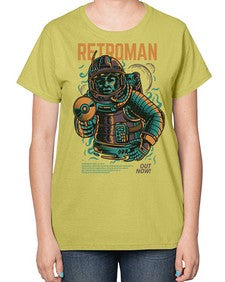 retroman 1017# - art pop art-  Ladies T-Shirt
