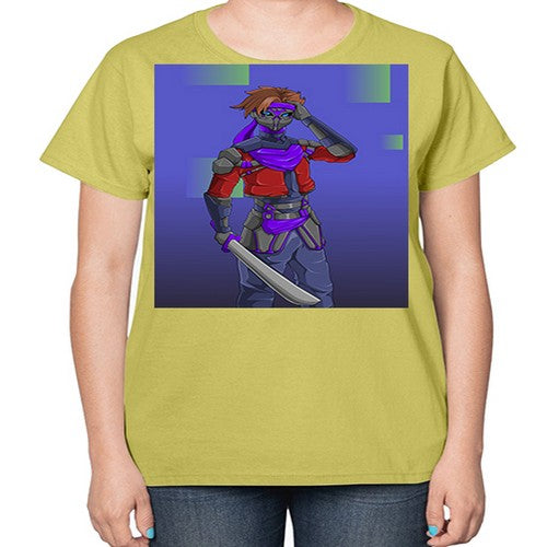 robber bring knife156# - anime-  Ladies T-Shirt