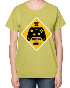 start the mission 152# - video games-  Ladies T-Shirt