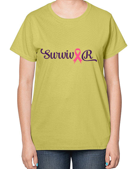 survivor 251# - breast cancer-  Ladies T-Shirt